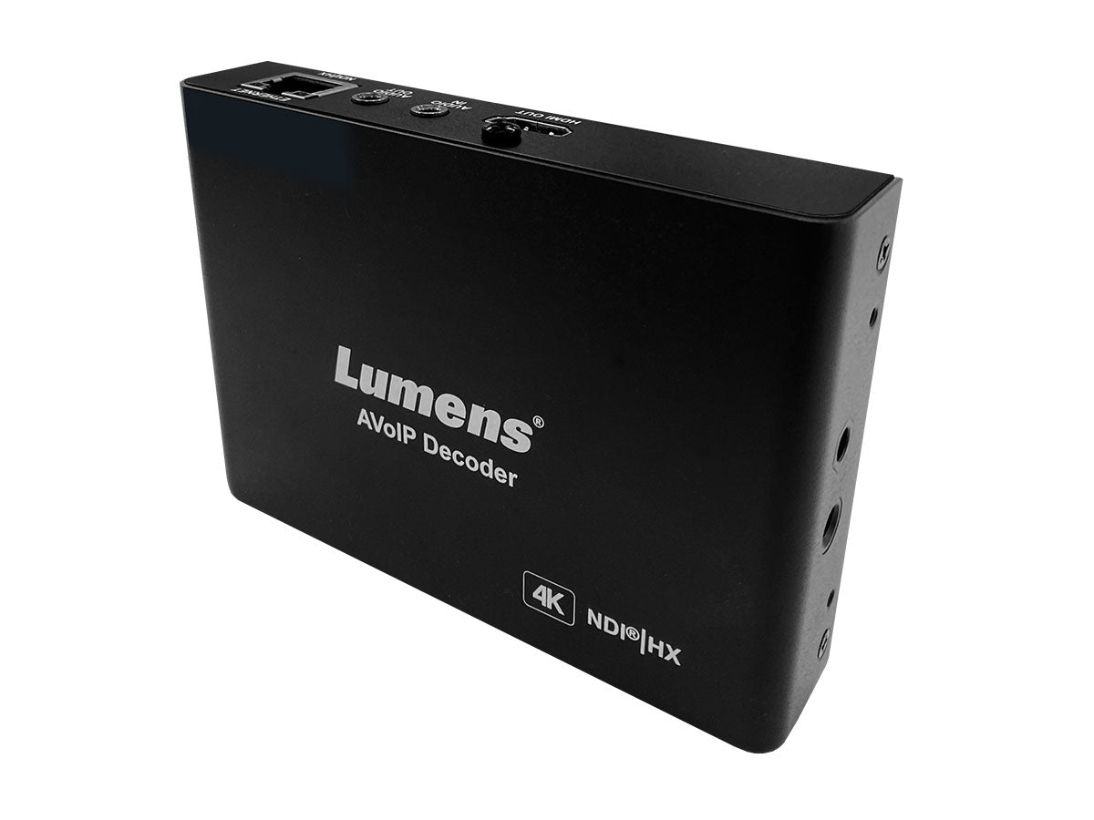 Lumens OIP-N60D AV over IP and NDI HX 4K Decoder