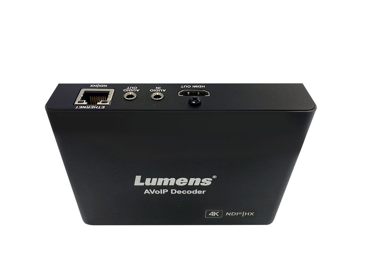 Lumens OIP-N60D AV over IP and NDI HX 4K Decoder