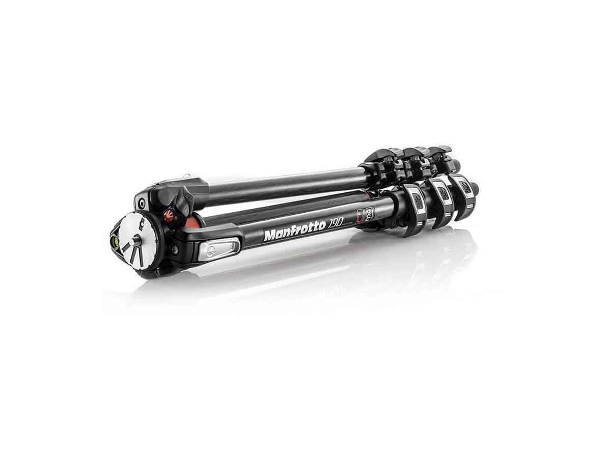 Manfrotto 190 Carbon Fibre 4-Section Camera Tripod