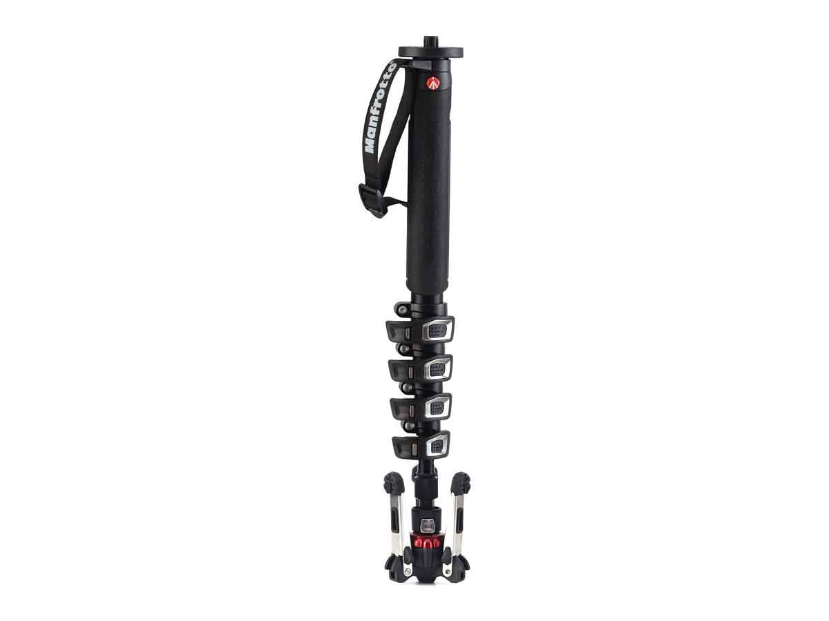 Manfrotto Aluminium 5 Section Fluid Video Monopod - Fluidtech Base