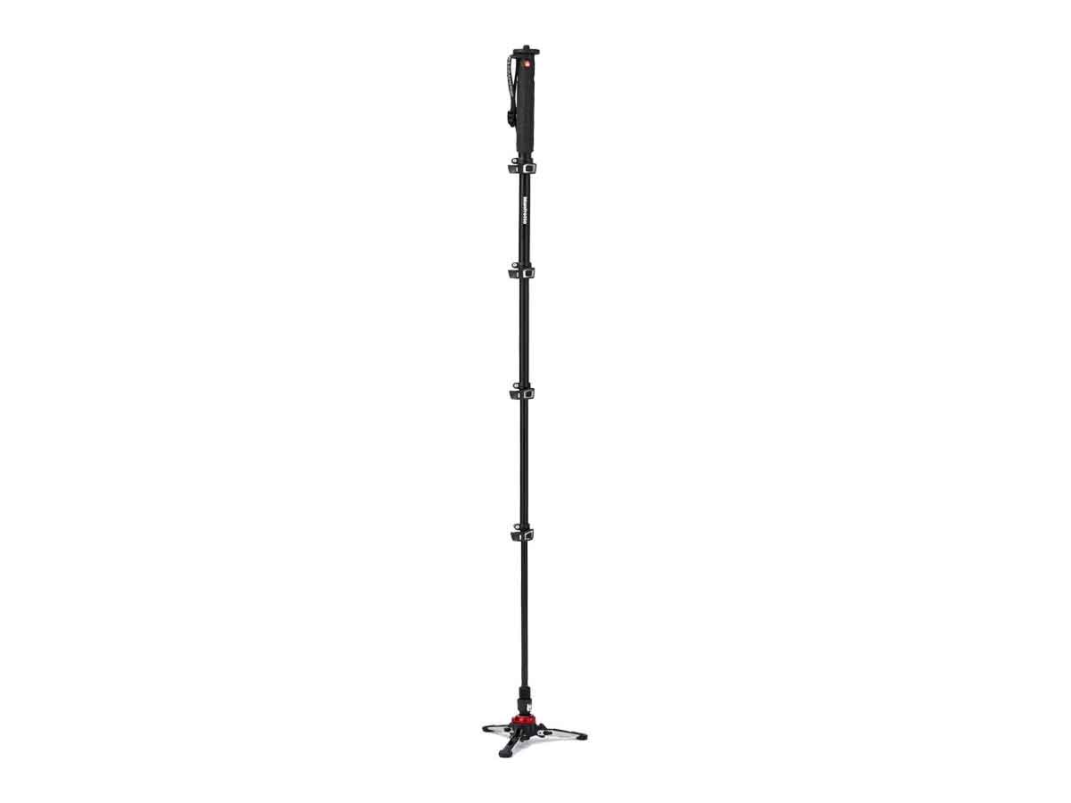 Manfrotto Aluminium 5 Section Fluid Video Monopod - Fluidtech Base
