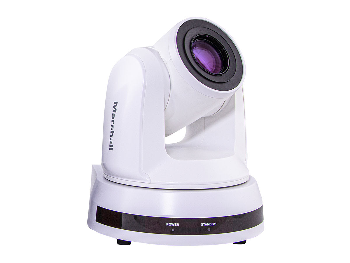 Marshall Electronics HD PTZ Track & Follow Camera with 5.3mm-110mm 20x Zoom Lens - 3G-SDI, HDMI & IP Outputs (White)