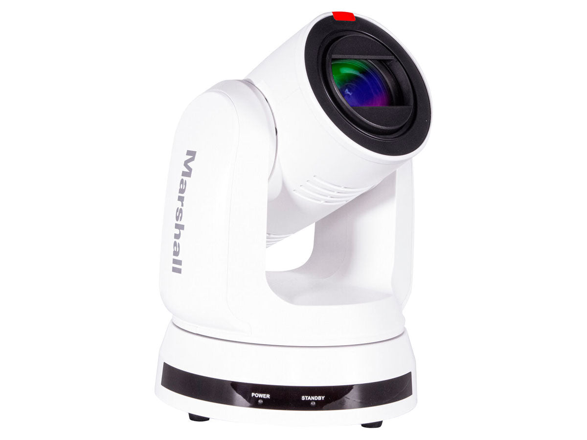 Marshall Electronics 4K (UHD60) PTZ Camera with 6.5mm-202mm 30x Zoom Lens - 12G-SDI, HDMI & IP Outputs (White)