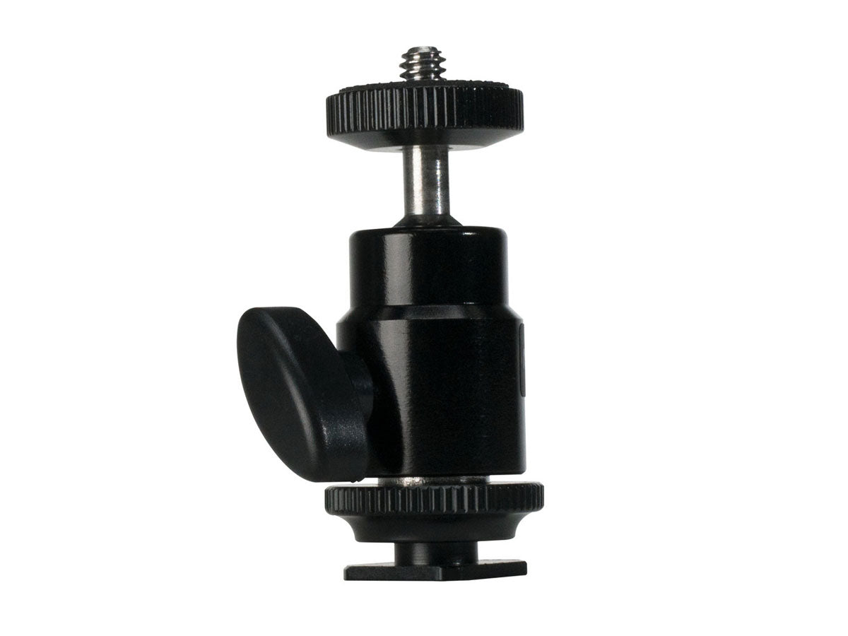 Nanlite Mini Ball Head with Hot Shoe Adapter and 1/4''-20 Mount