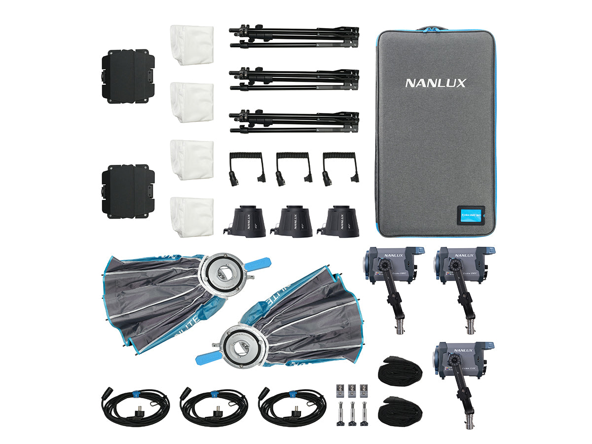 Nanlux Evoke 150C 3-Light Kit