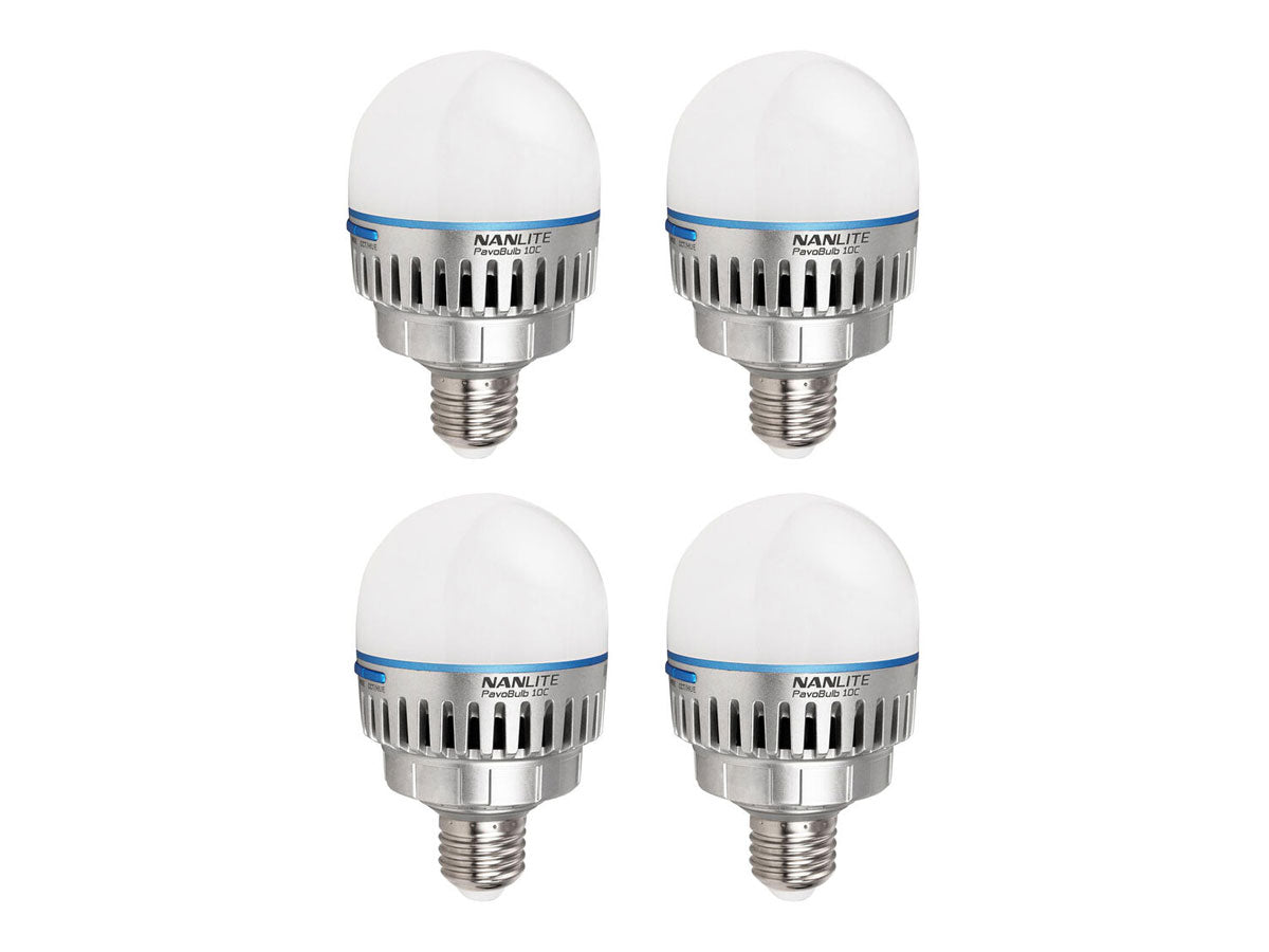 Nanlite PavoBulb 10C RGBWW LED Bulb 4 Kit