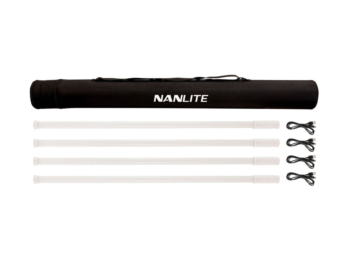 Nanlite PavoTube T8-7X RGBWW LED Pixel Tube 4 Kit