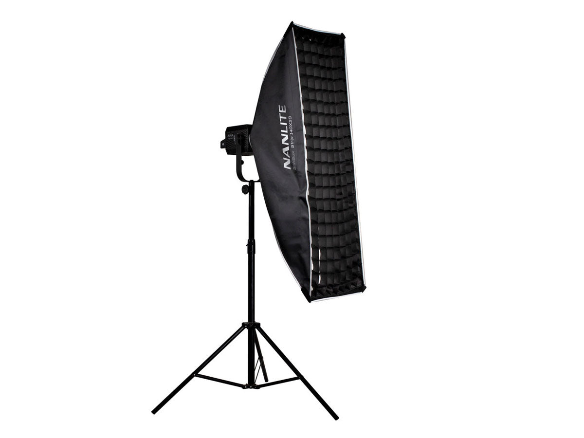 Nanlite Asymmetrical Stripbank Softbox with Bowens Mount (18x43in)