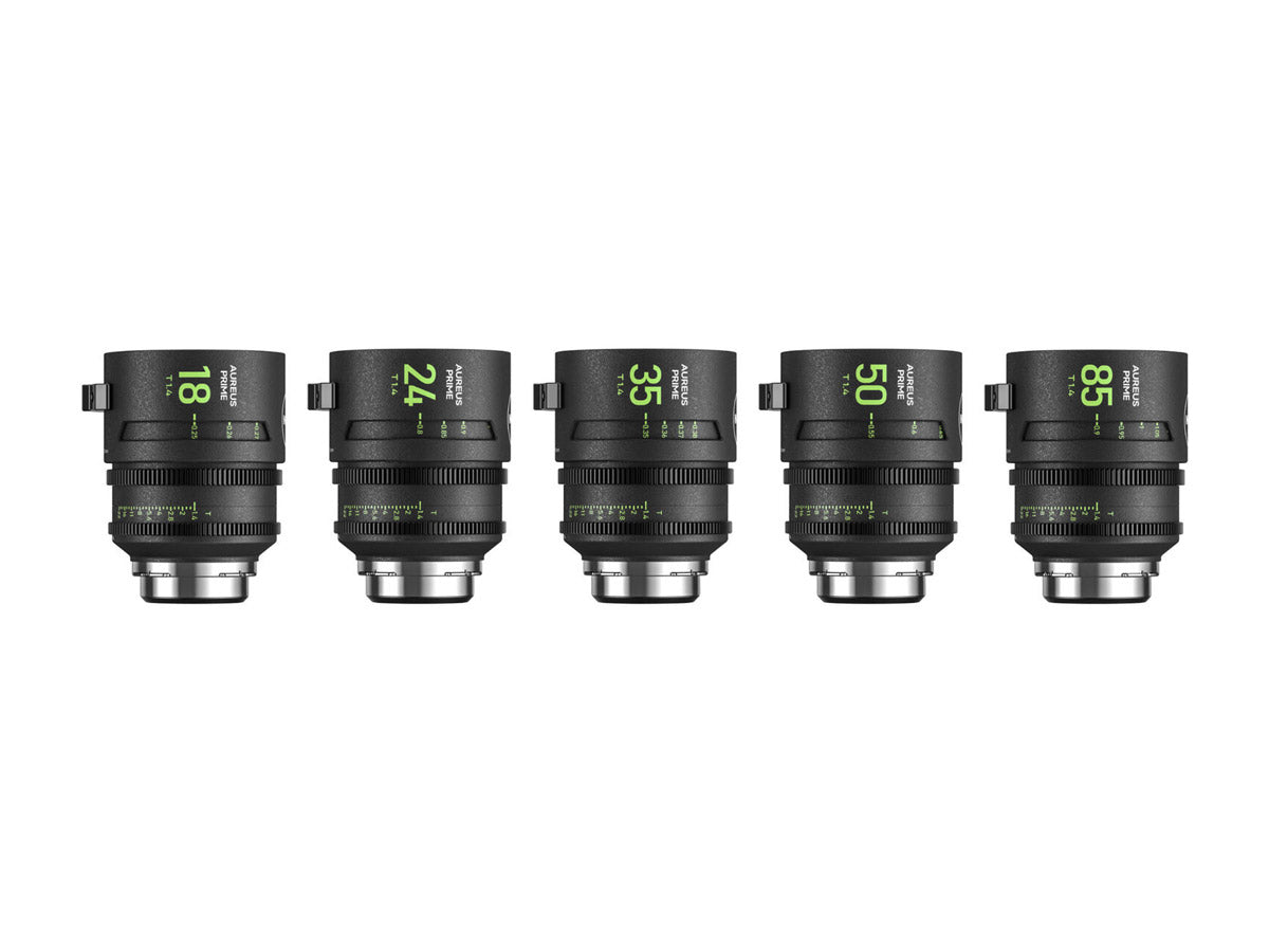 NiSi Aureus Prime 5 Lens Set (18/24/35/50/85mm) - PL Mount
