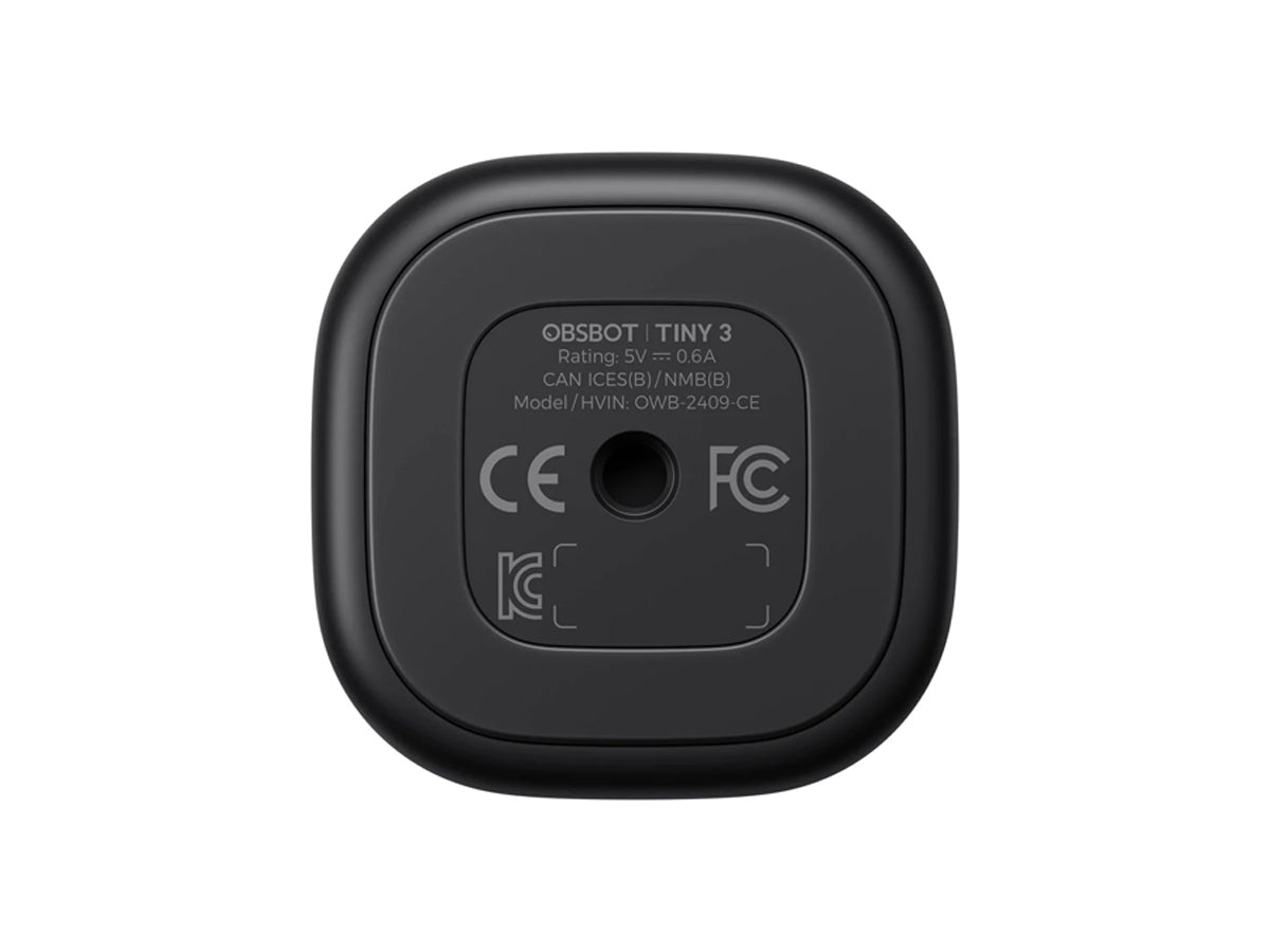 OBSBOT Tiny 3 AI-Powered 4K PTZ Webcam with AI-Powered Tracking