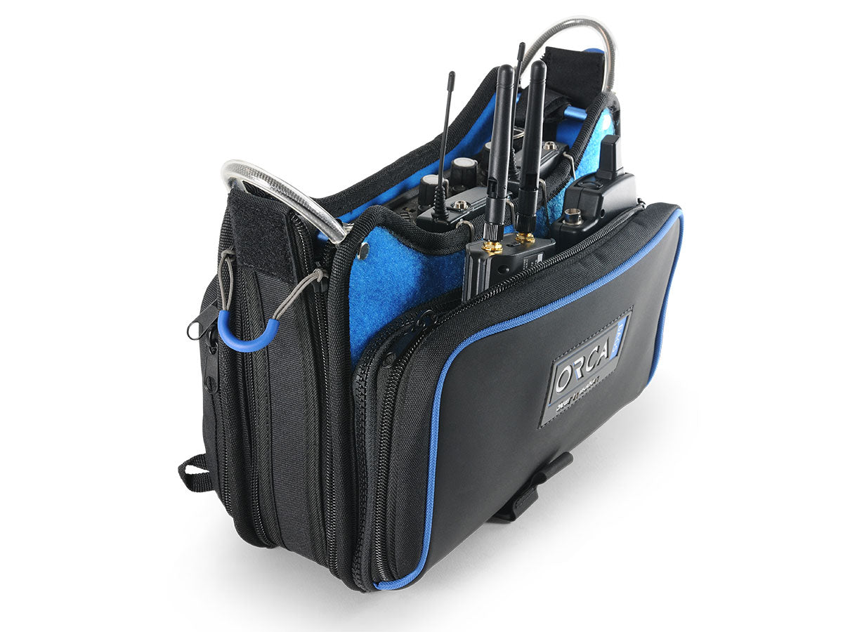 Orca OR-272 Low Profile Audio Mixer Bag for Zoom F4/F8N, Zaxcom Nova, Sound Devices MixPre-10