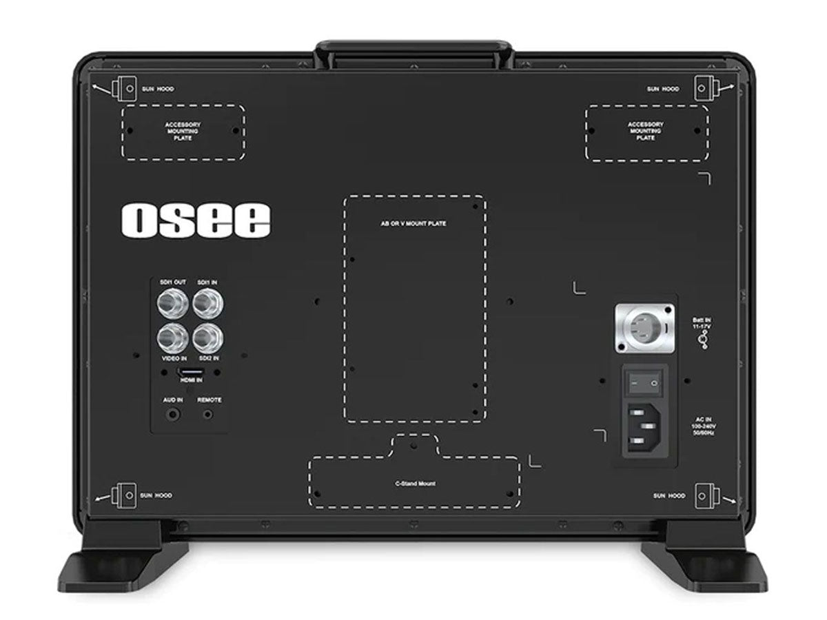 Osee Megamon 15 15.4inch 10bit 1000nits HDR Field Studio Production Monitor (V-Mount Kit)