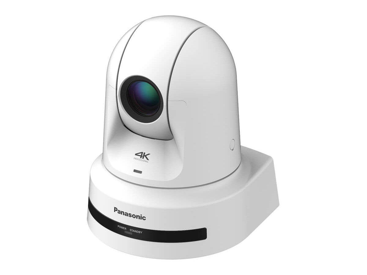 Panasonic AW-UE80 4K 50/60p PTZ Camera supporting Full-Bandwidth NDI, SRT and FreeD protocols - White