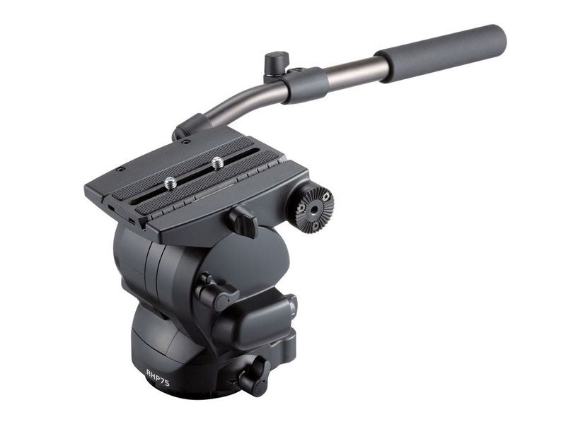 Libec RHP75 Fluid Head with PH-8B Extendable Pan Handles