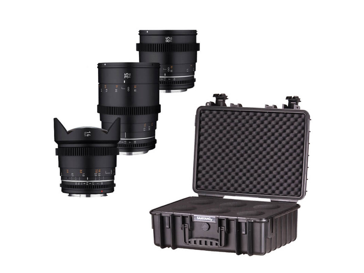 Samyang VDSLR MK2 3 Lens Kit - RF Mount