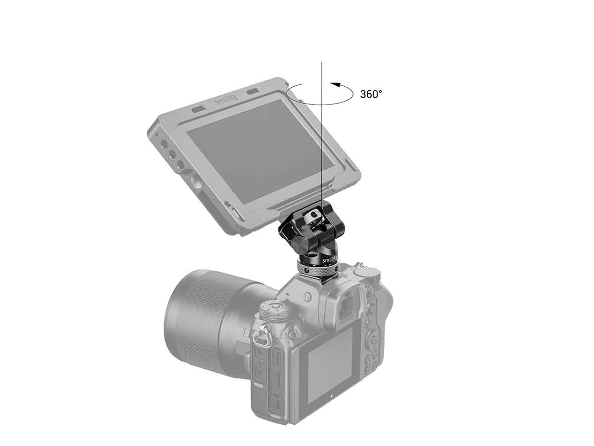 SmallRig Swivel and Tilt Monitor Mount with Cold Shoe BSE2346