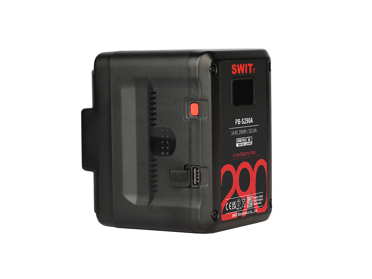 Swit PB-S290A 290Wh Multi-sockets Square Battery - Gold Mount