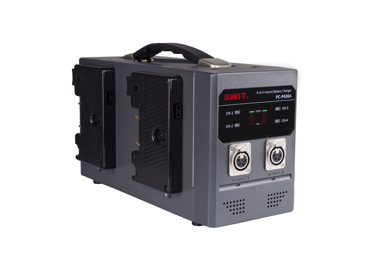 SWIT PC-P430A | 4-ch Gold Mount Fast Charger