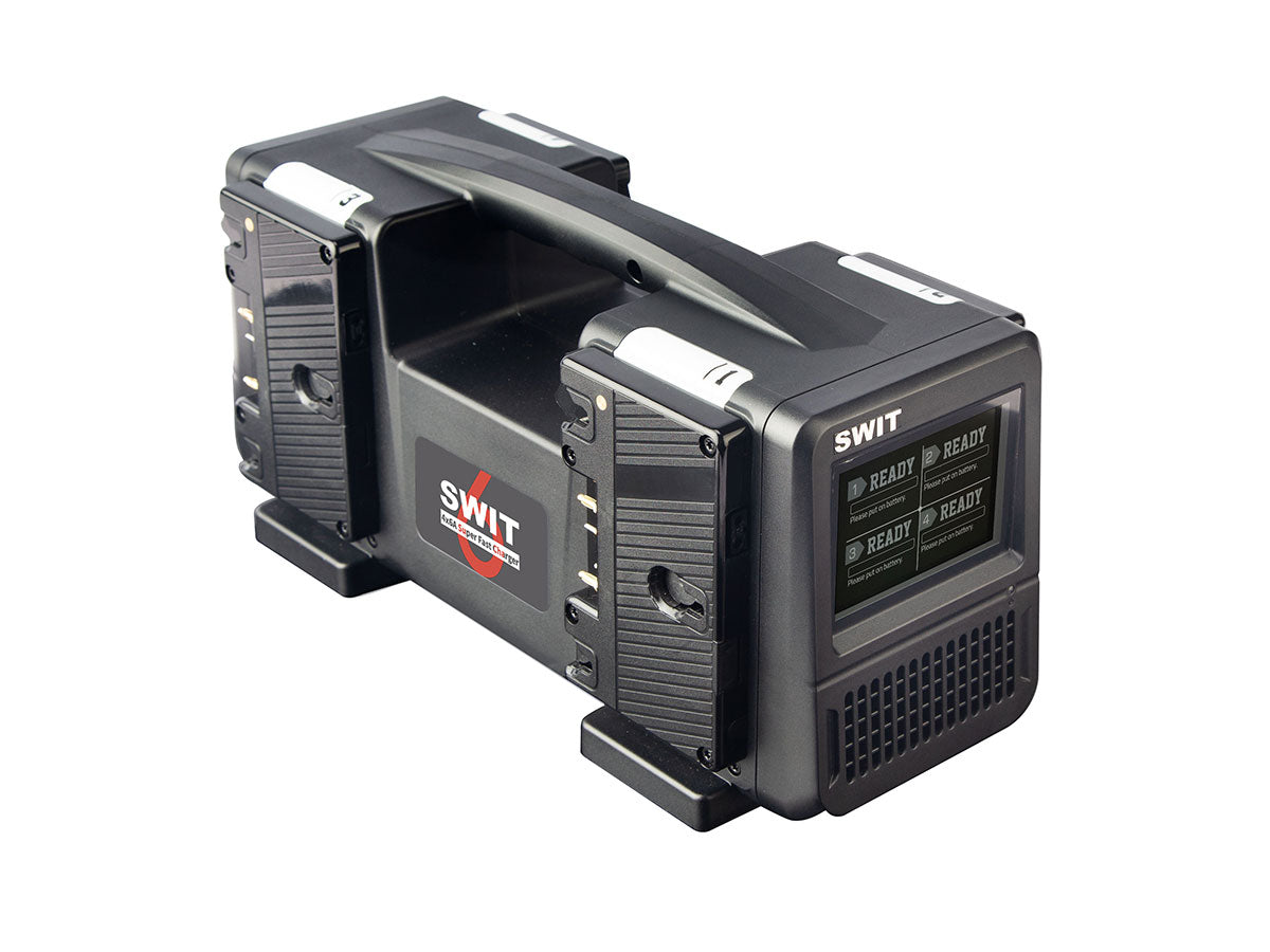 SWIT PC-P461A - 4ch x max 6A Top Fast Simultaneous 14V/28V Charger - Gold-Mount