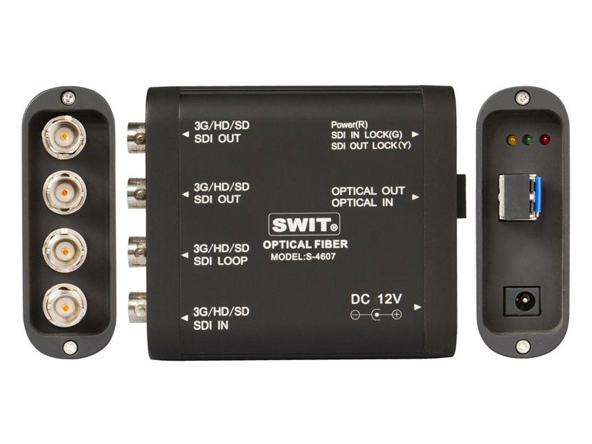 Swit S-4607 Bi-directional Optical/SDI Converter