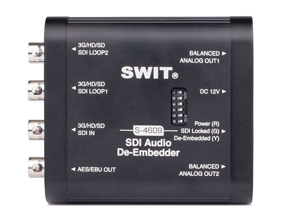 Swit S-4609 SDI Audio De-Embedder