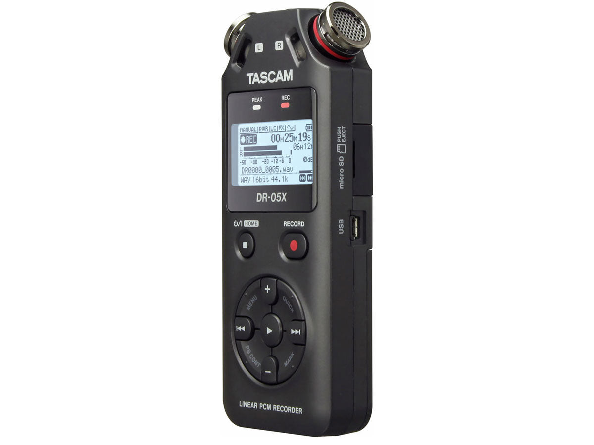 Tascam DR-05X Portable Audio Recorder & USB Audio Interface