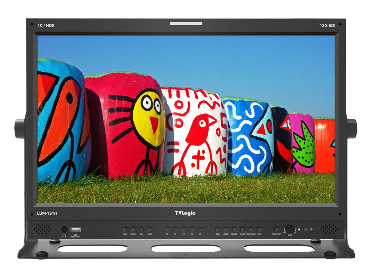 TV Logic LUM-181H 18.4" 4K/UHD High Luminance HDR Emulation LCD Monitor