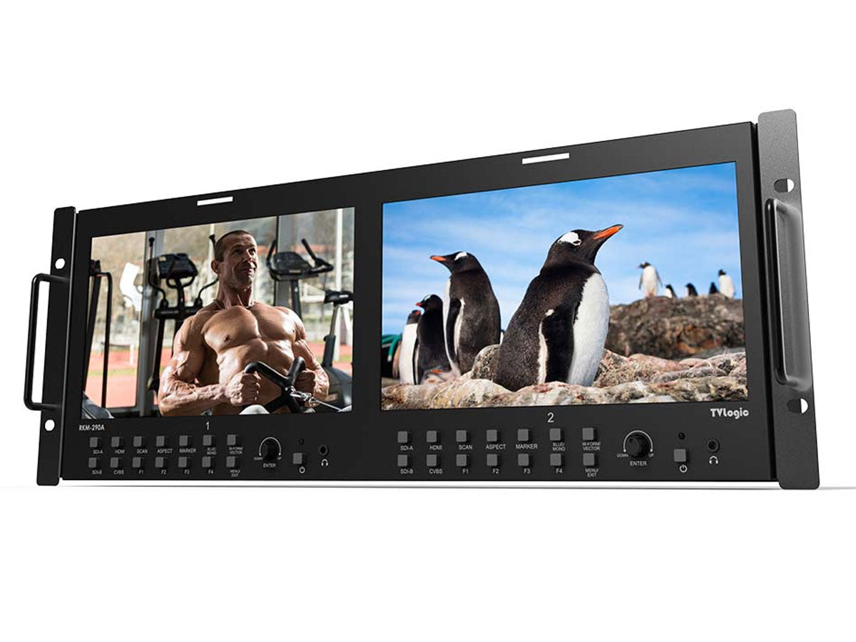 TV Logic RKM-290A Dual 9" LCD Rack Monitor