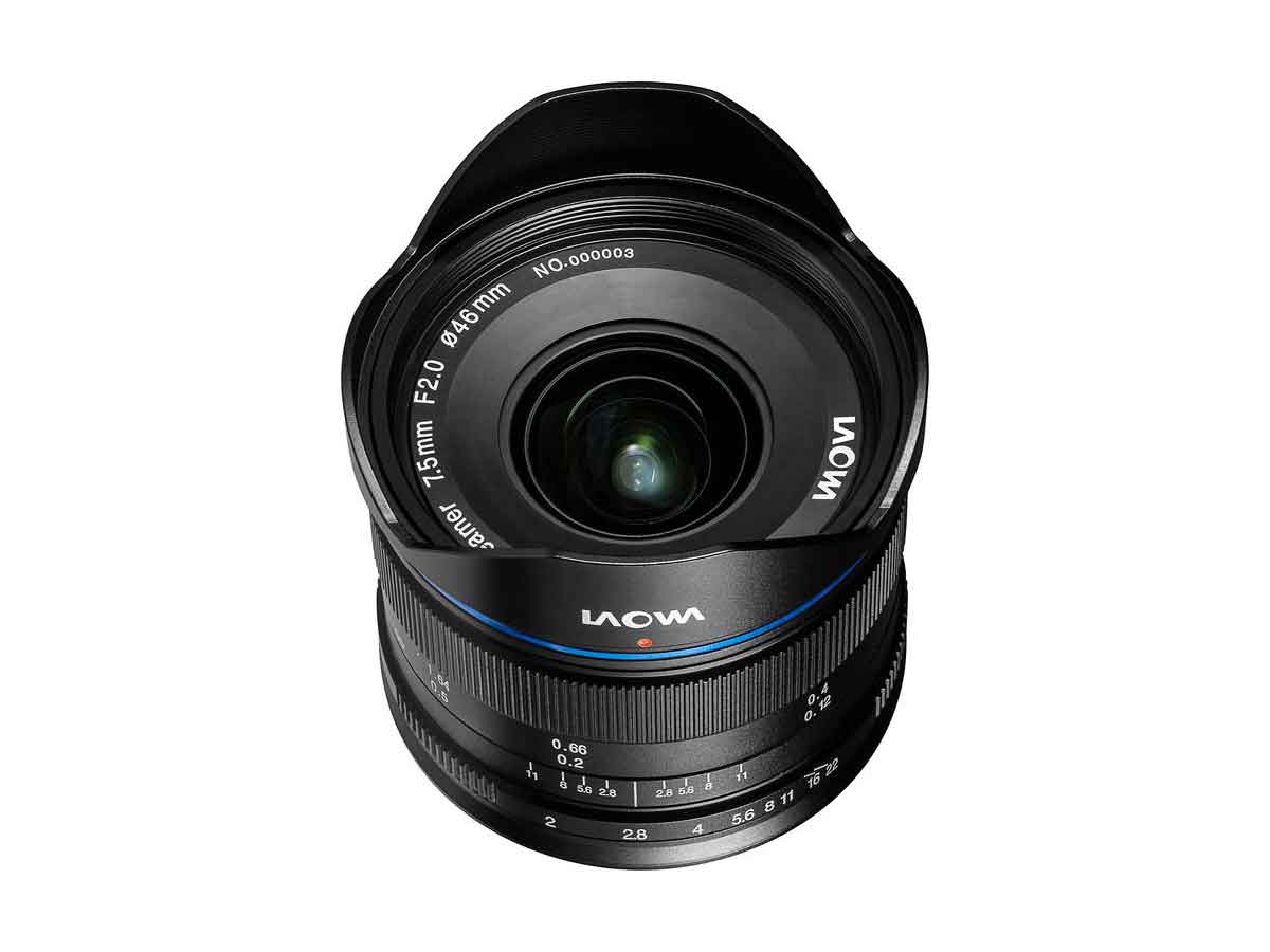 Laowa 7.5mm f/2 Ultra Wide Angle Lens (Lightweight Black) - Micro 4/3 Mount