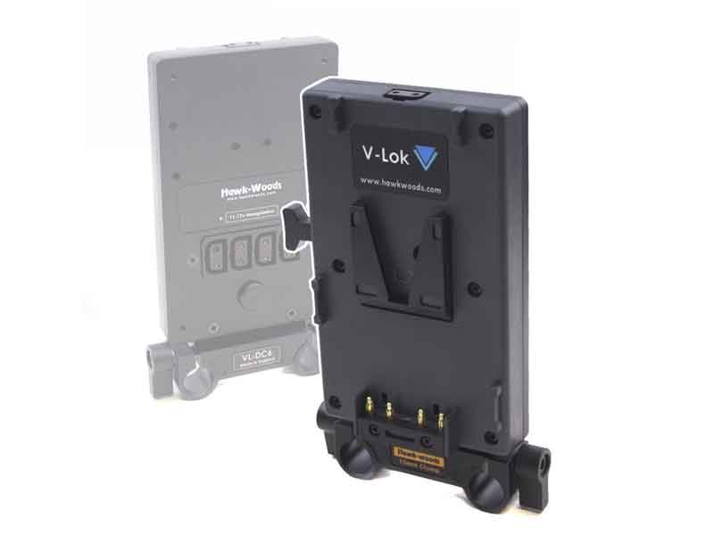 Hawk-Woods VL-DC6 V-Lok 15mm sleek Adaptor - 5x Power-Con