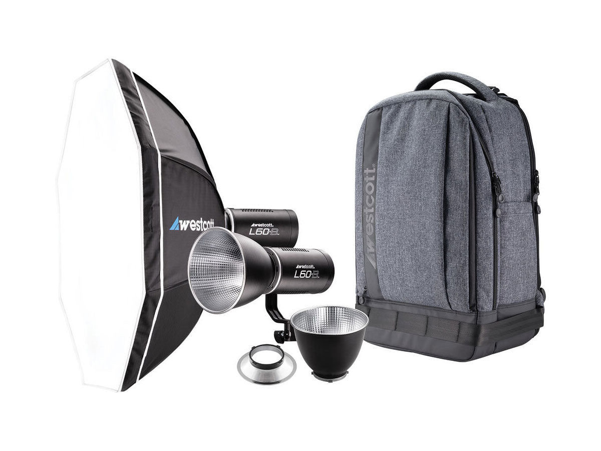 Westcott L-60-B 2-Light Backpack Kit
