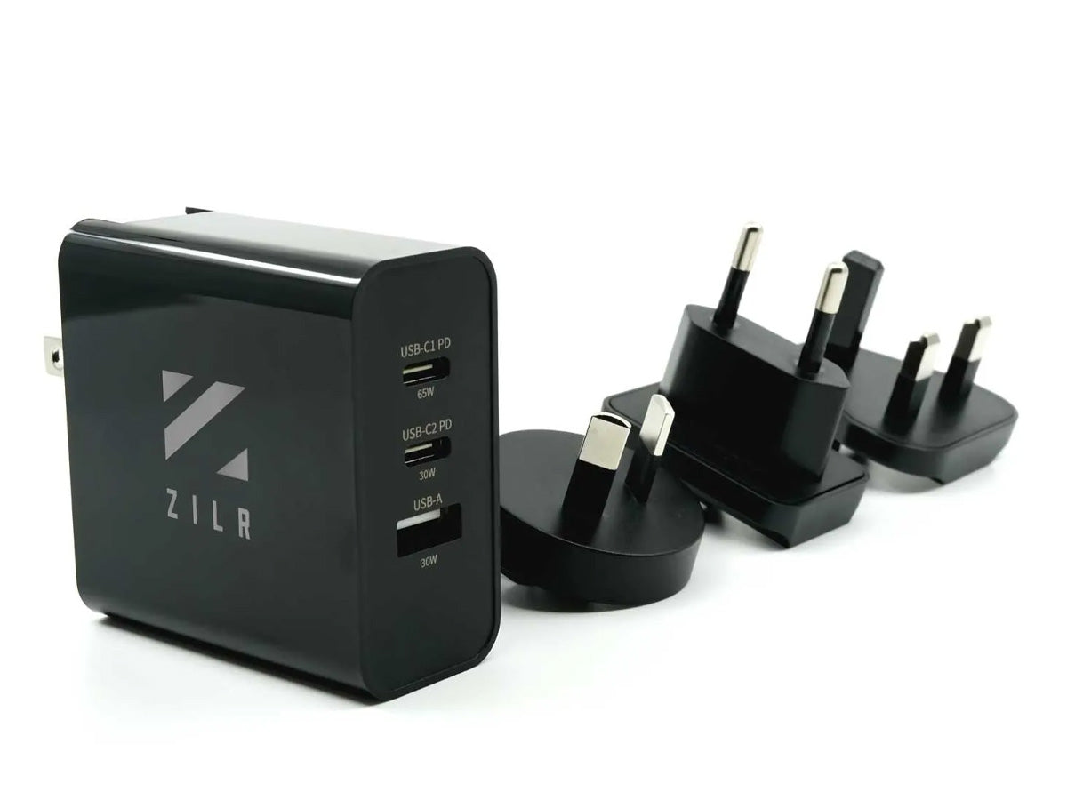 ZILR 65W AC Wall Charger with USB Type-C Power Delivery