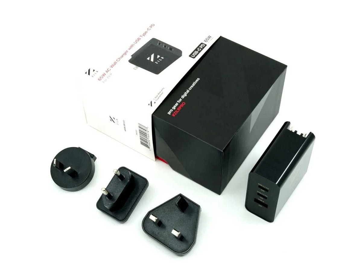 ZILR 65W AC Wall Charger with USB Type-C Power Delivery