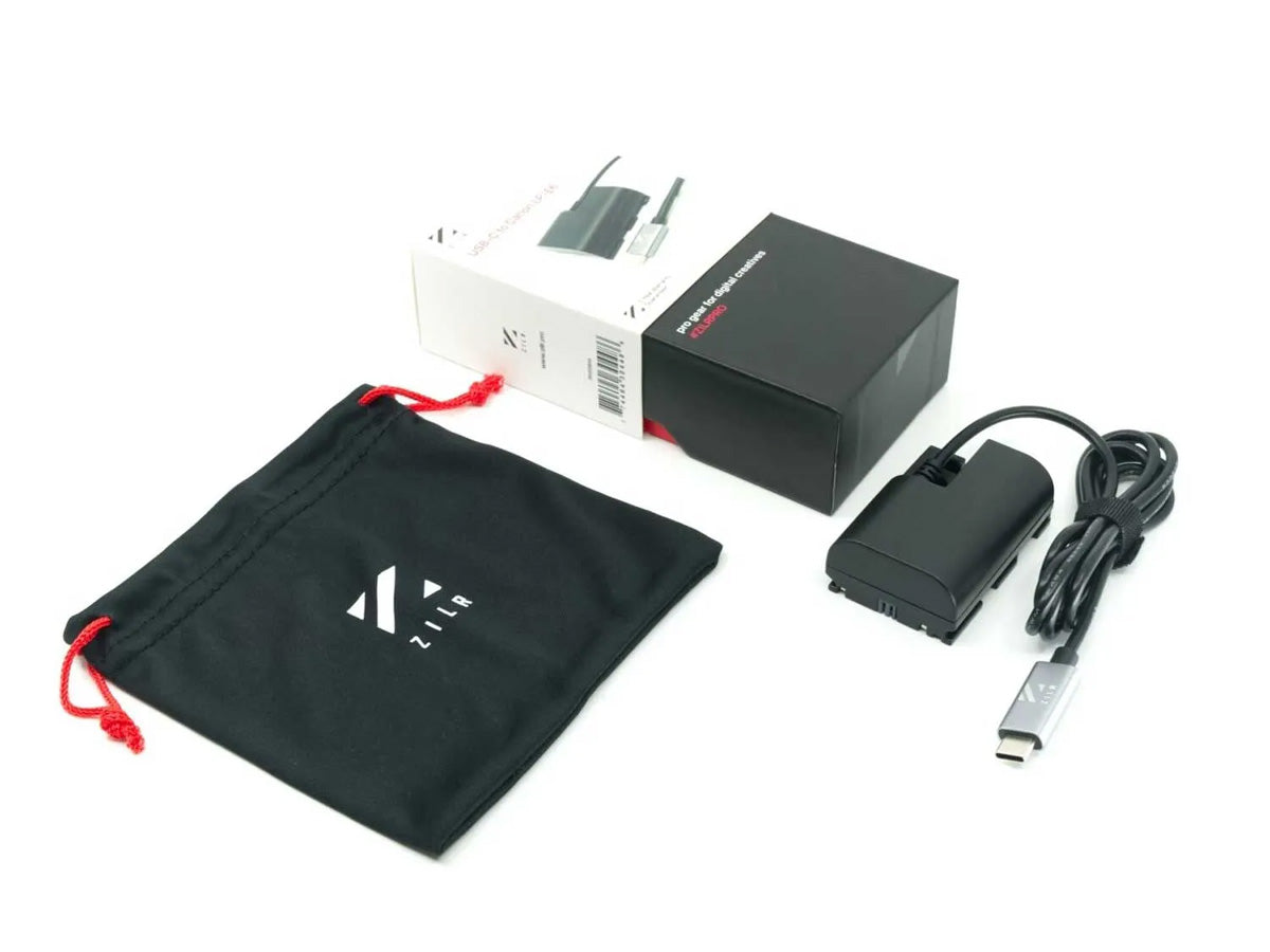 ZILR USB-C to Canon LP-E6 Battery Power Adapter