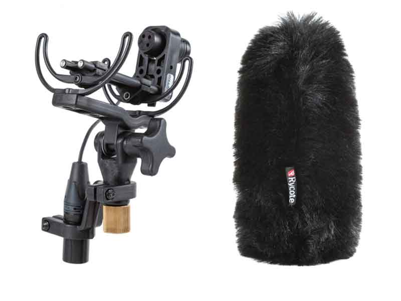 Rycote Softie-Lite 19mm Slip-On Windshield Kit with INV-Lite Shock-mount