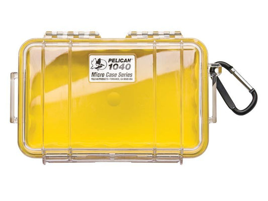 Peli 1040 Micro Case - Clear/Yellow