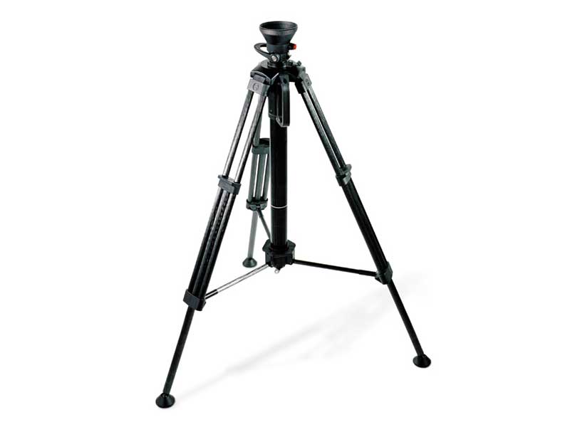 Sachtler CF 14 Hot-Pod Tripod Legs (100mm Bowl) with Pneumatic Column + Integrated Mid-Level Spreader