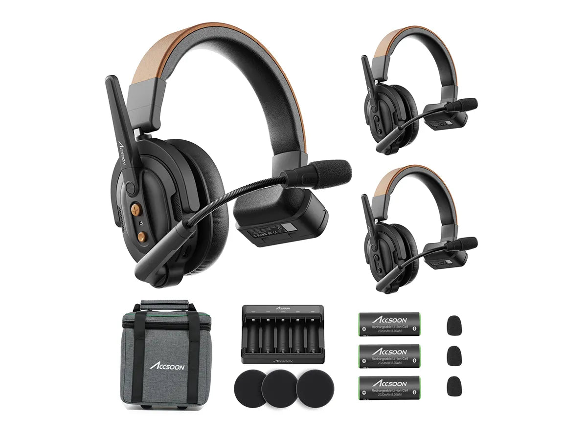 Accsoon CoMo SE Wireless Intercom System - 1 Host/2 Remote