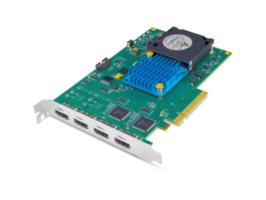 AJA KONA HDMI - Four Channel Capture Card 1x 4K/UltaHD or 4x 2K/ HD PCIe 2.0, 8-lane, Multi Channel or Single Channel