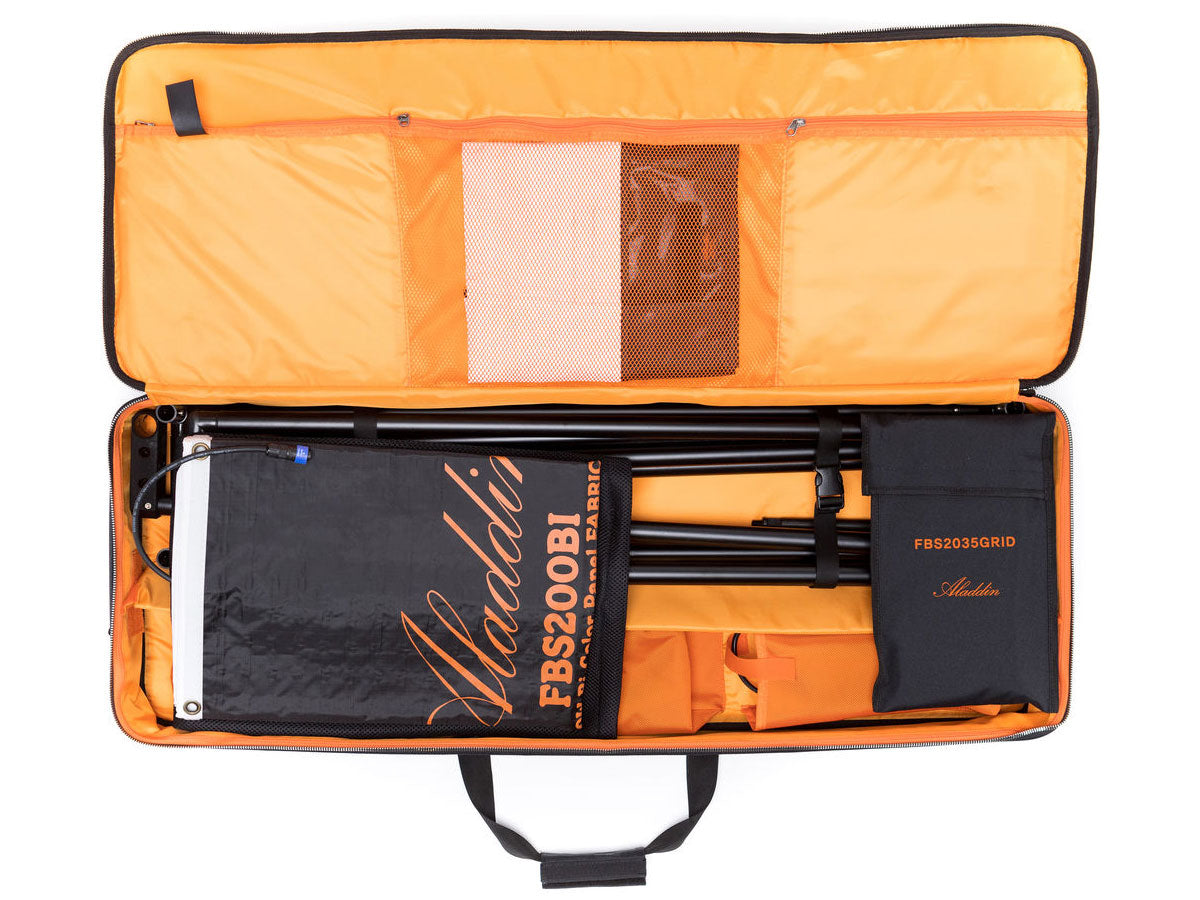 Aladdin FABRIC-LITE 20 Full Kit (200W Bi-Color) w/ V-Mount, Kit Case and Frame