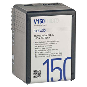 Bebob V150micro V-Mount Lithium-Ion Battery - 14.4V / 10.2Ah