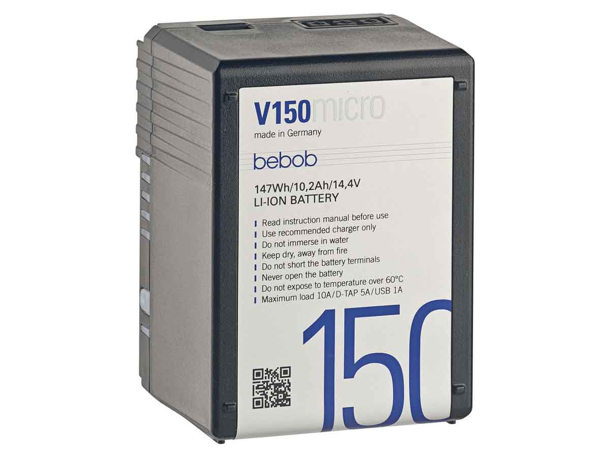 Bebob V150micro V-Mount Lithium-Ion Battery - 14.4V / 10.2Ah