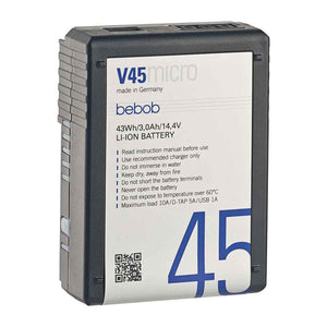 Bebob V45micro V-Mount Lithium-Ion Battery - 14.4V / 3.0Ah