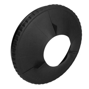 Bright Tangerine Black Hole Rubber Donut (143mm)