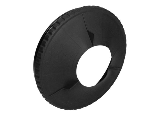 Bright Tangerine Black Hole Rubber Donut (143mm)
