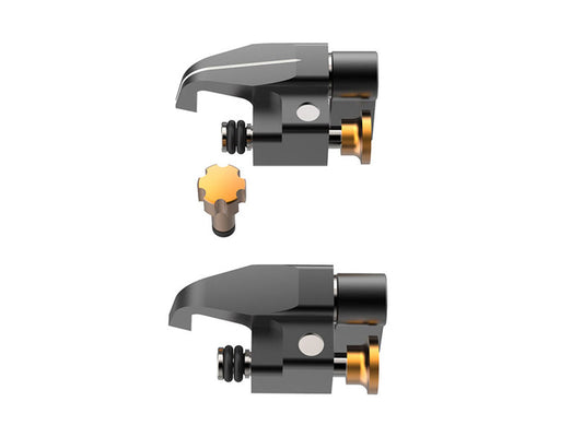 Bright Tangerine Revolvr Atom Soft/Hard Stop (2-Pack)