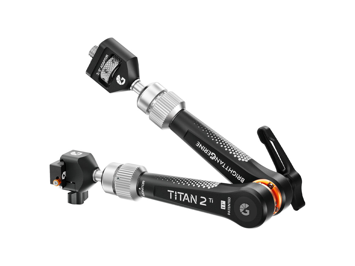 Bright Tangerine Titan Arm 2 Ti (3/8" AT - NATO QR) - London Fog