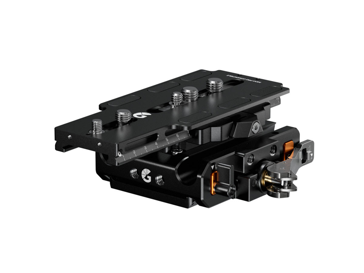 Bright Tangerine LeftField 3 QR Baseplate (Freefly Movi) for RED V-RAPTOR