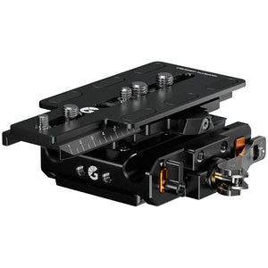 Bright Tangerine LeftField 3 QR Baseplate (Manfrotto) for RED V-RAPTOR