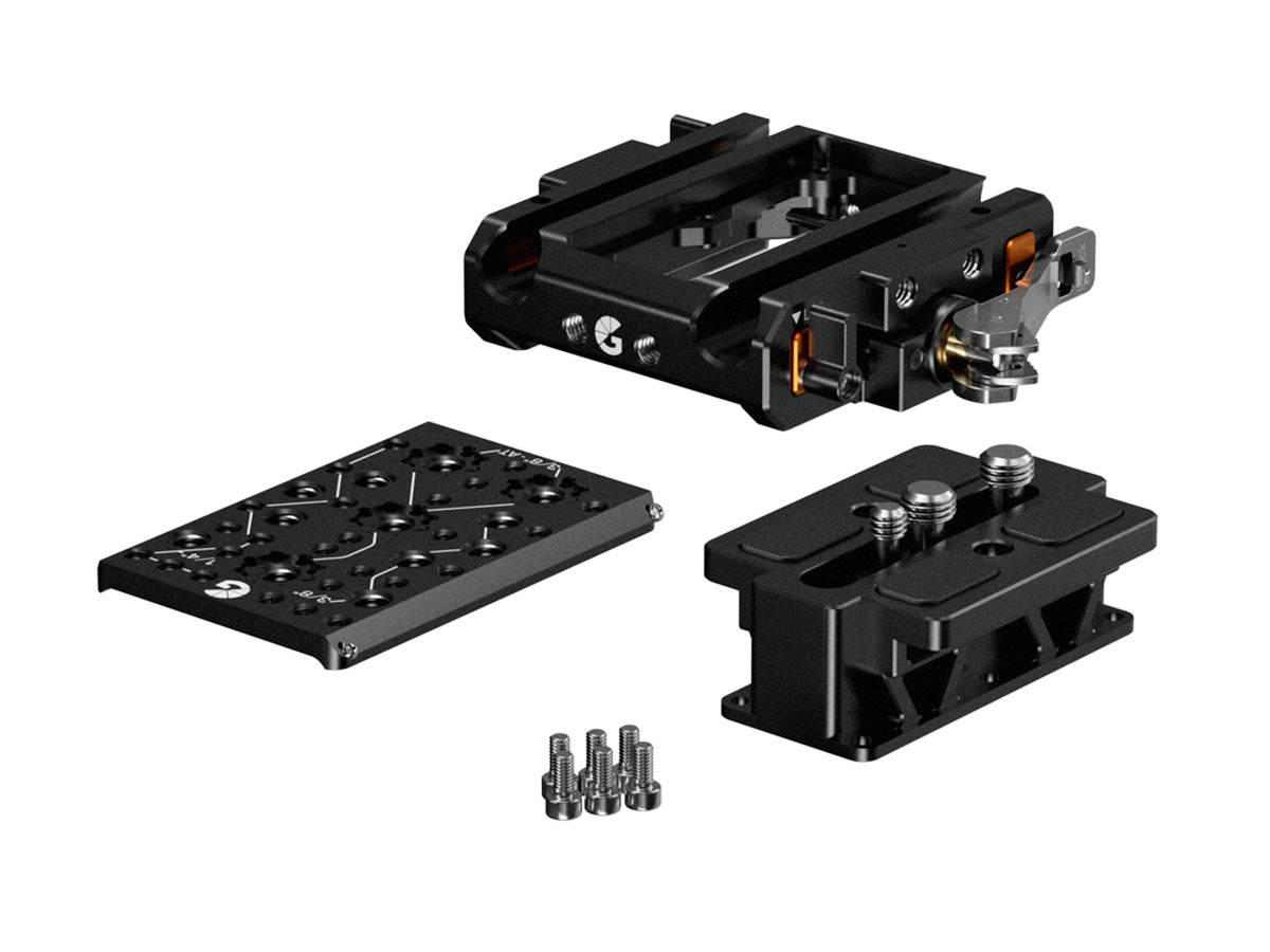 Bright Tangerine LeftField 3 QR Baseplate (Standard) for RED V-RAPTOR